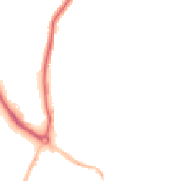 Night-time road noise heatmap for NR30 4HT