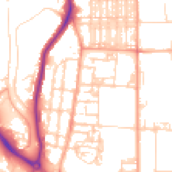 Daytime road noise heatmap for NR30 4JG