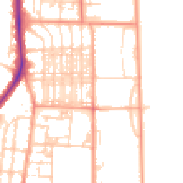 Daytime road noise heatmap for NR30 4LW