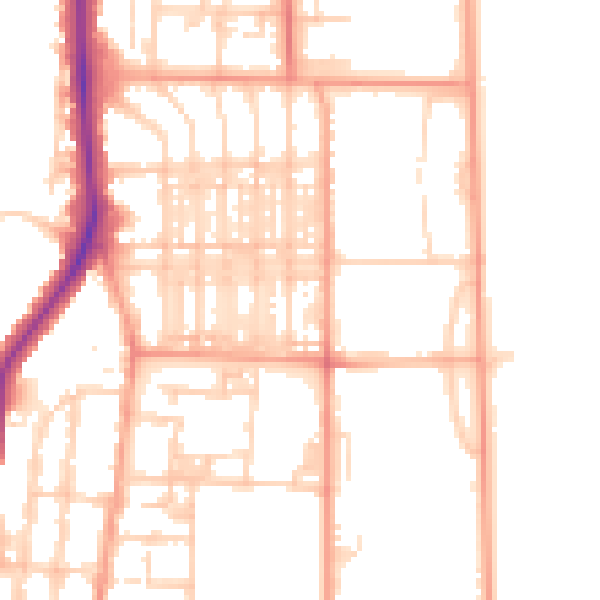 Daytime road noise heatmap for NR30 4NG