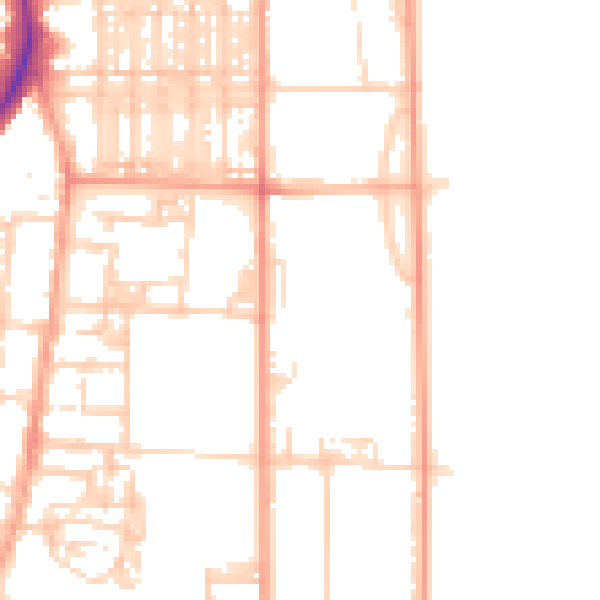Daytime road noise heatmap for NR30 4NS