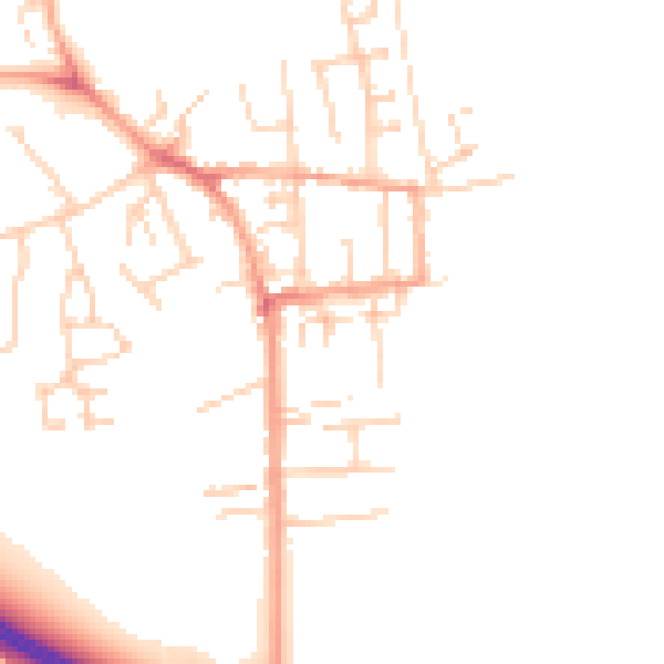 Daytime road noise heatmap for NR30 5DR