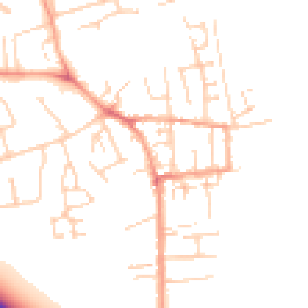 Daytime road noise heatmap for NR30 5EF