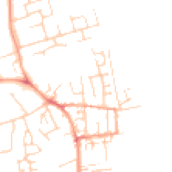 Daytime road noise heatmap for NR30 5ES