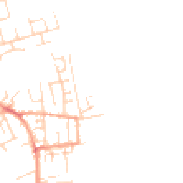 Daytime road noise heatmap for NR30 5HF