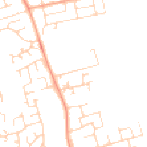 Daytime road noise heatmap for NR30 5NE