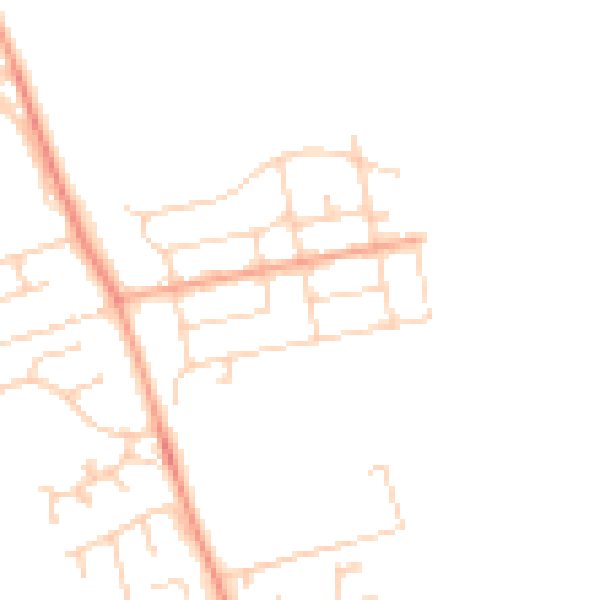 Daytime road noise heatmap for NR30 5NT