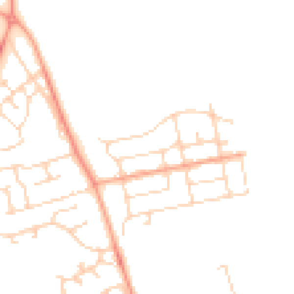 Daytime road noise heatmap for NR30 5PP