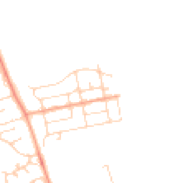 Daytime road noise heatmap for NR30 5PQ