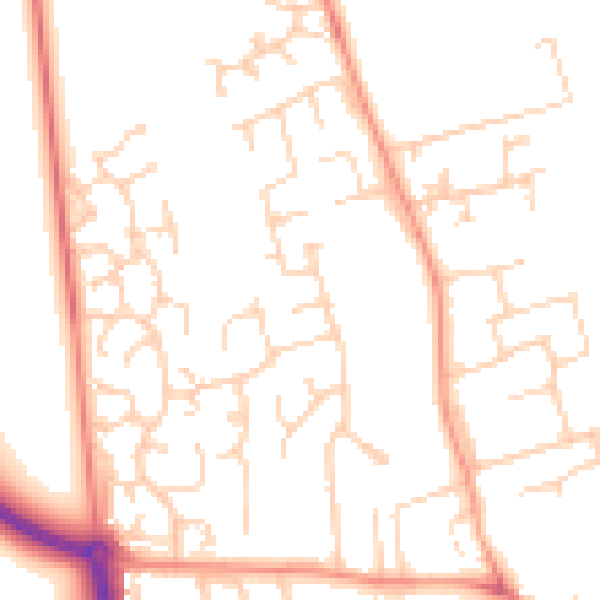 Daytime road noise heatmap for NR30 5QX