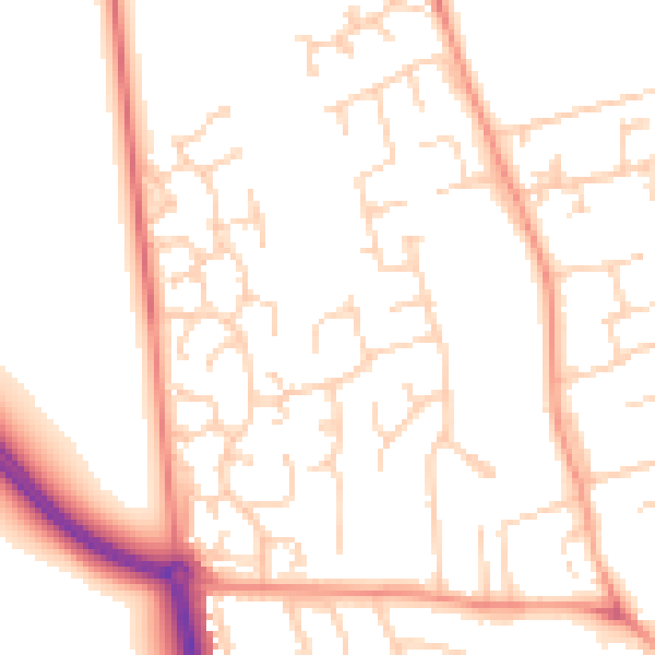 Daytime road noise heatmap for NR30 5RF