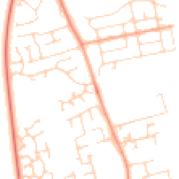 Daytime road noise heatmap for NR30 5SA