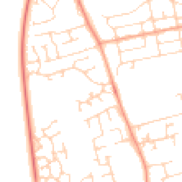 Daytime road noise heatmap for NR30 5SE