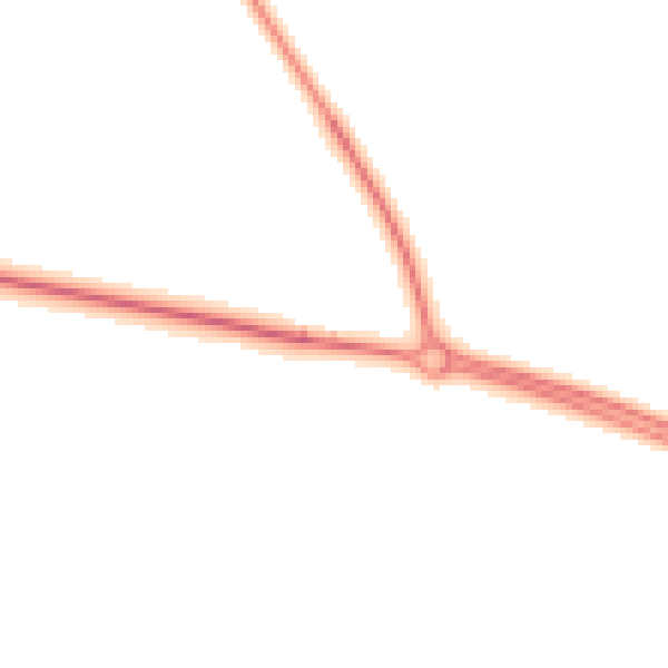 Night-time road noise heatmap for NR30 5SL