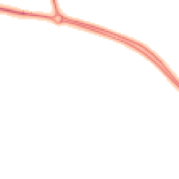 Night-time road noise heatmap for NR30 5SN