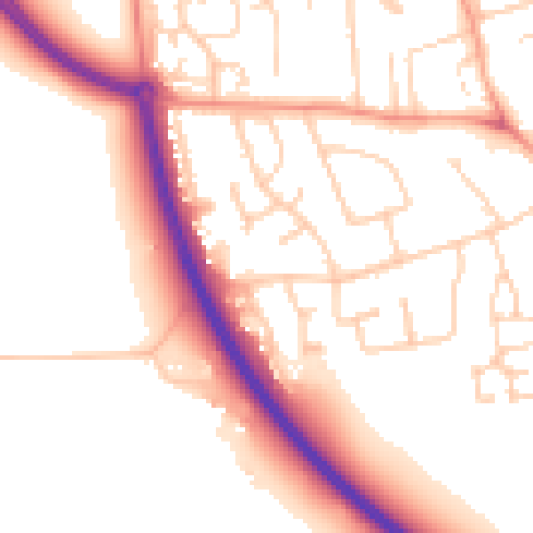 Daytime road noise heatmap for NR30 5TB