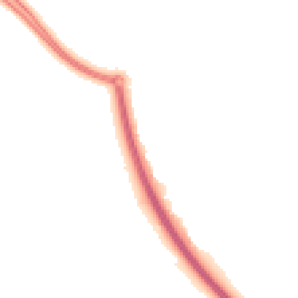 Night-time road noise heatmap for NR30 5TG