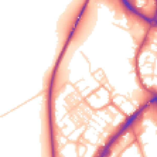 Daytime road noise heatmap for NR31 0AR