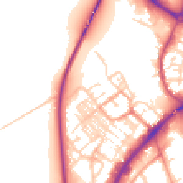 Daytime road noise heatmap for NR31 0AT