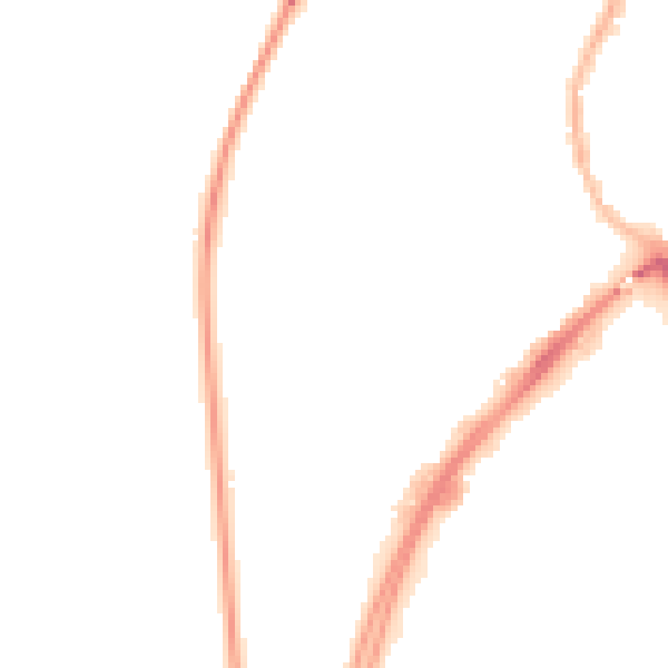Night-time road noise heatmap for NR31 0BY