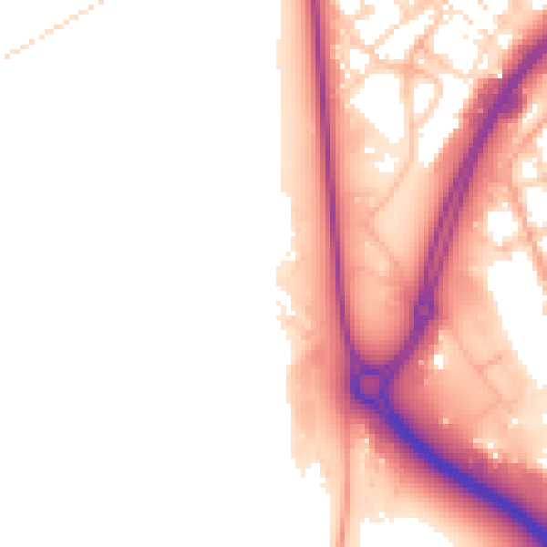 Daytime road noise heatmap for NR31 0DL
