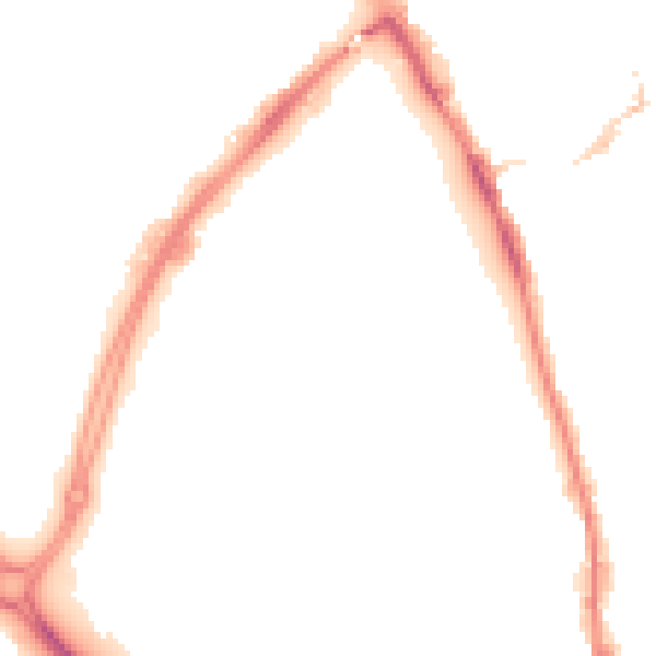 Night-time road noise heatmap for NR31 0DP
