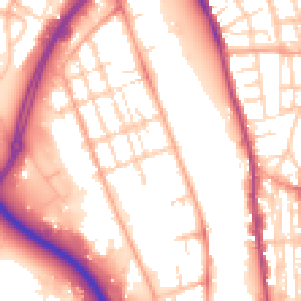 Daytime road noise heatmap for NR31 0EA