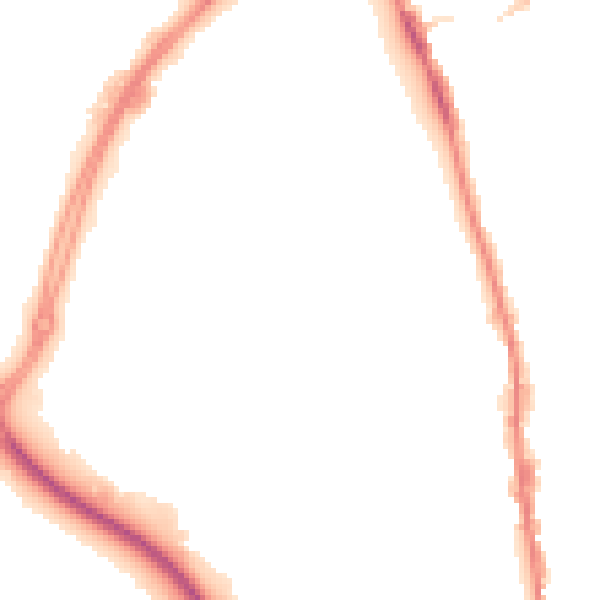 Night-time road noise heatmap for NR31 0EF