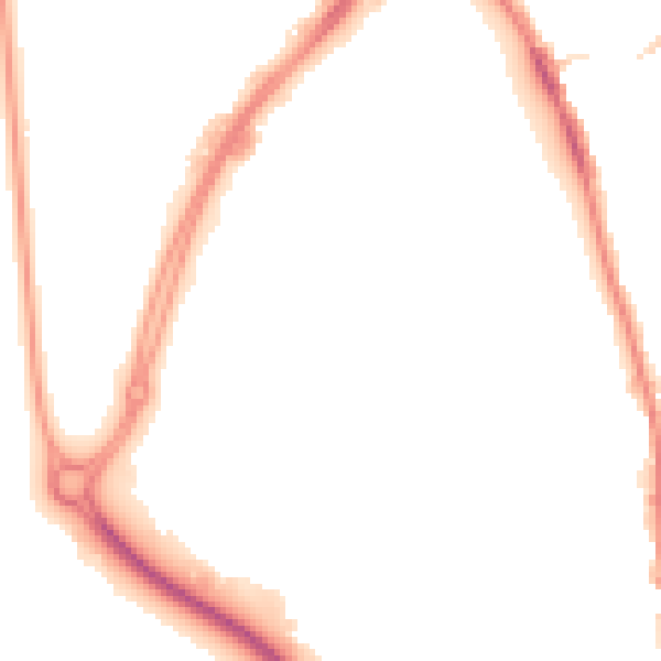 Night-time road noise heatmap for NR31 0EL