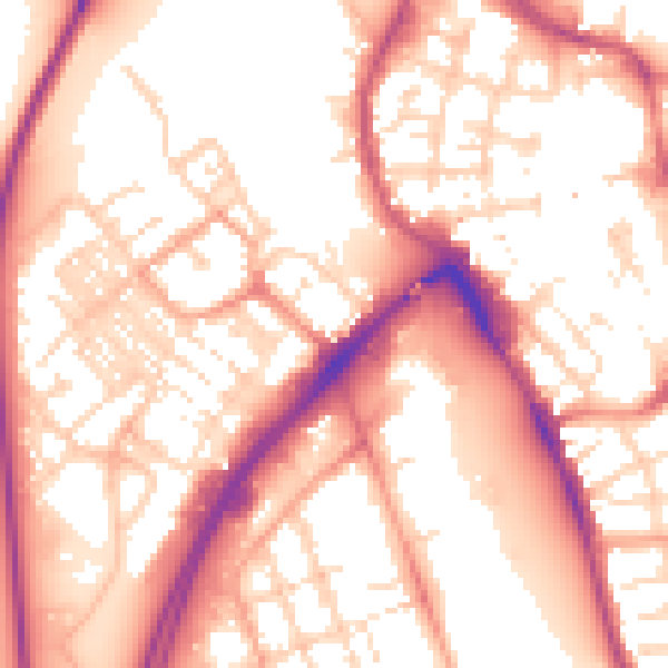 Daytime road noise heatmap for NR31 0JA