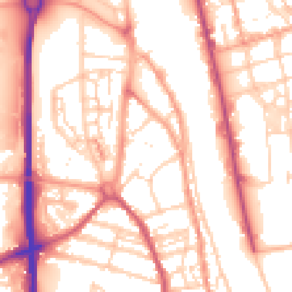 Daytime road noise heatmap for NR31 0QP
