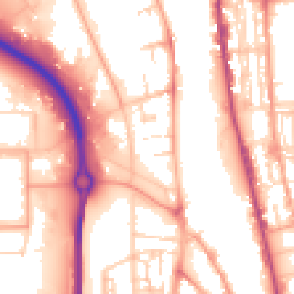 Daytime road noise heatmap for NR31 0QU