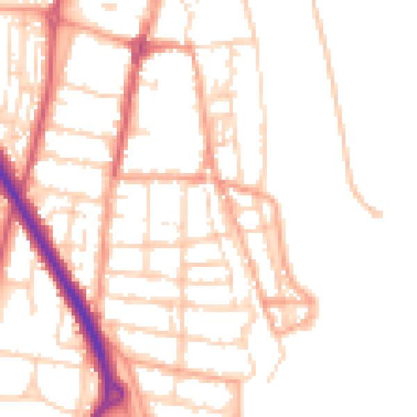 Daytime road noise heatmap for NR31 6BD