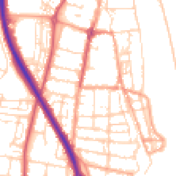 Daytime road noise heatmap for NR31 6BG