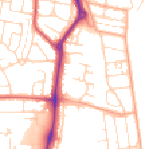 Daytime road noise heatmap for NR31 6DB