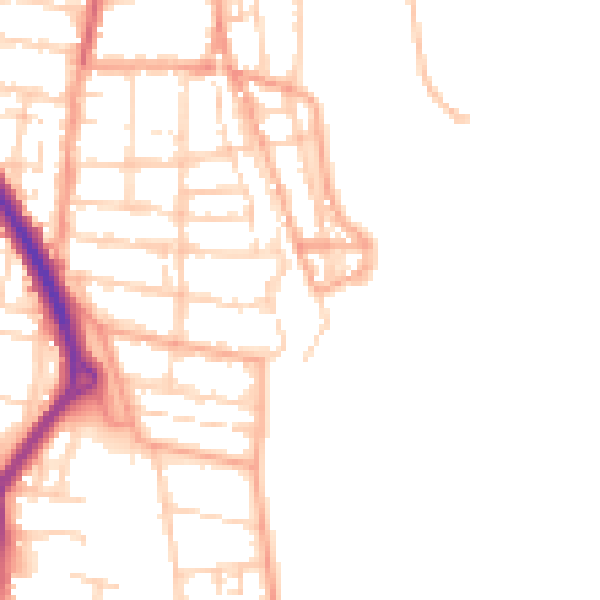 Daytime road noise heatmap for NR31 6DH