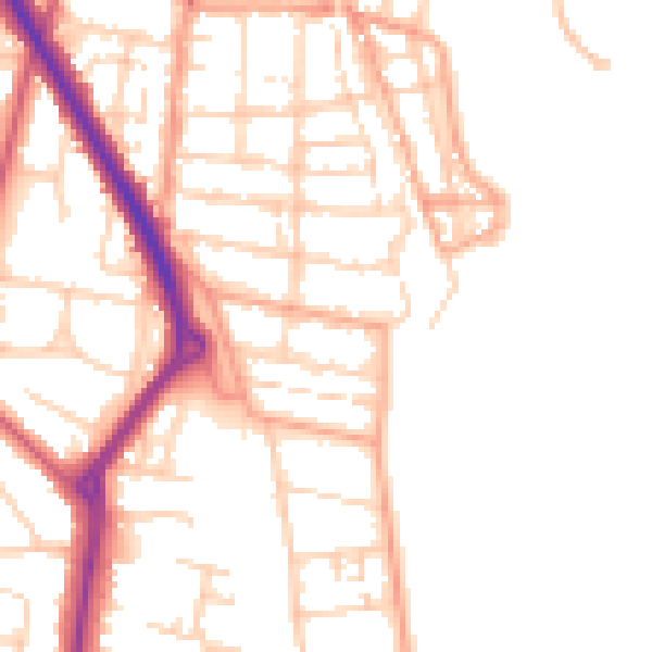 Daytime road noise heatmap for NR31 6DL