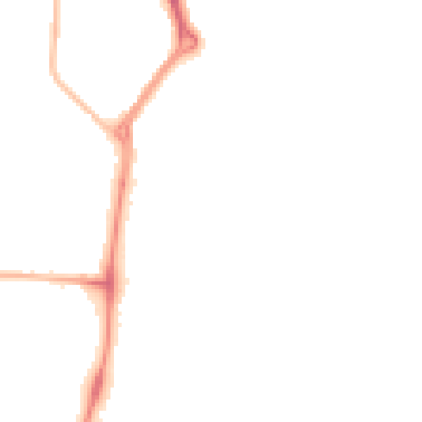 Night-time road noise heatmap for NR31 6EU