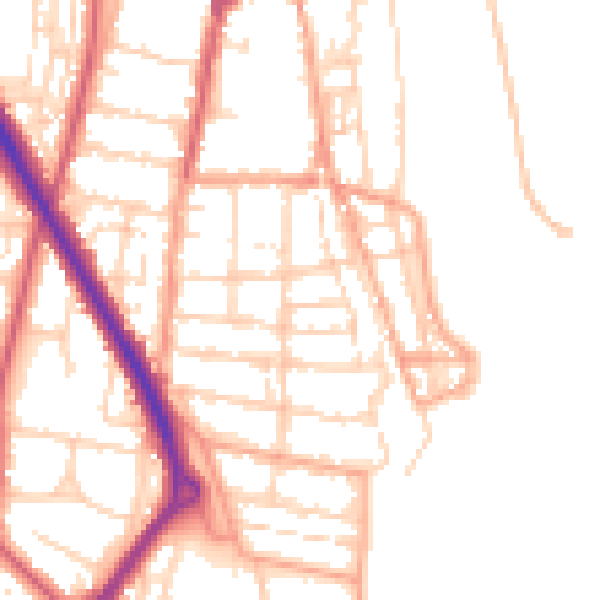 Daytime road noise heatmap for NR31 6FB