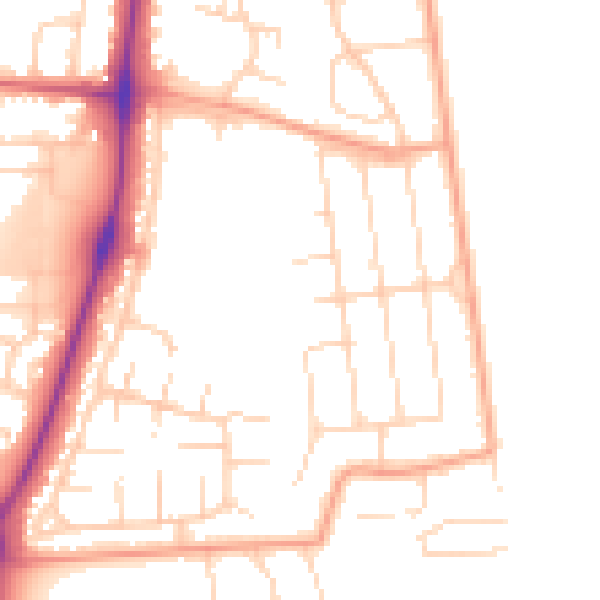 Daytime road noise heatmap for NR31 6HS