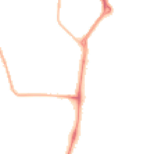 Night-time road noise heatmap for NR31 6JQ