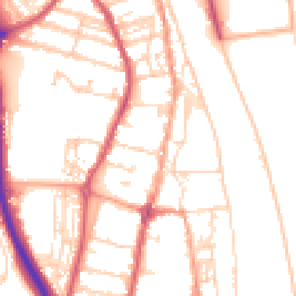 Daytime road noise heatmap for NR31 6LH