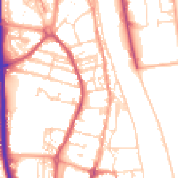 Daytime road noise heatmap for NR31 6NH