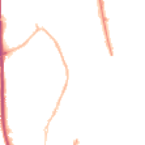 Night-time road noise heatmap for NR31 6NH