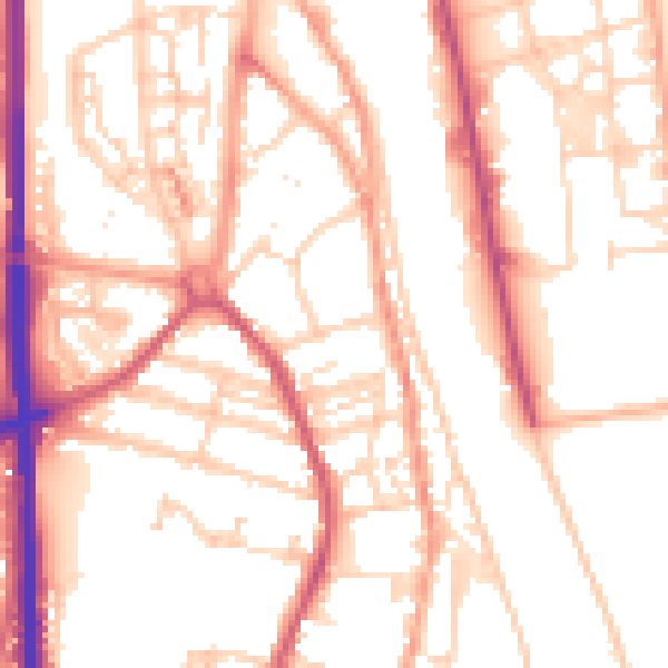 Daytime road noise heatmap for NR31 6PB