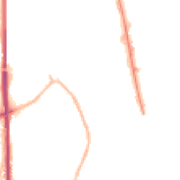 Night-time road noise heatmap for NR31 6PB