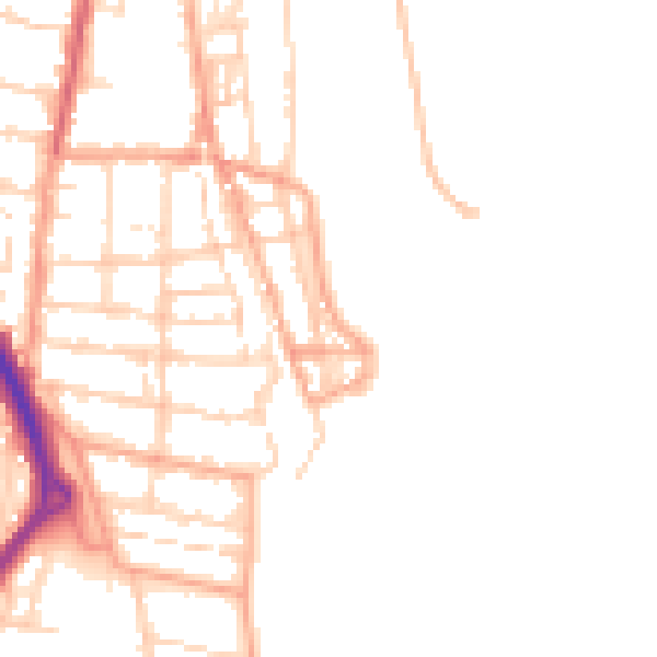 Daytime road noise heatmap for NR31 6PJ