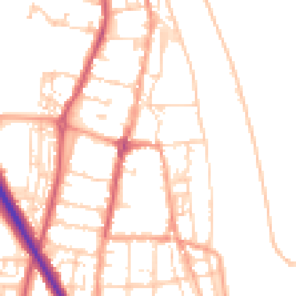 Daytime road noise heatmap for NR31 6QT