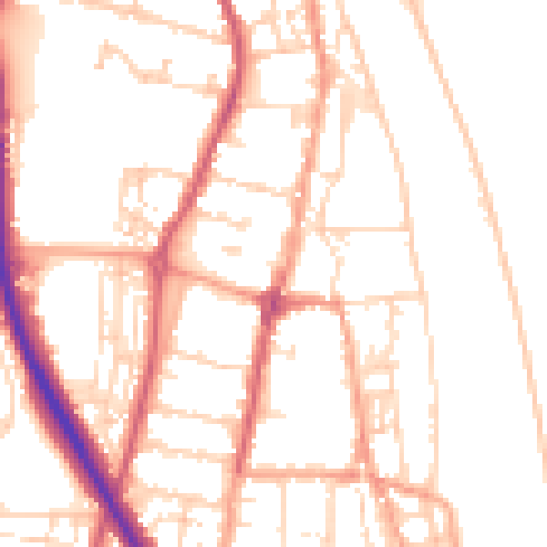Daytime road noise heatmap for NR31 6QX