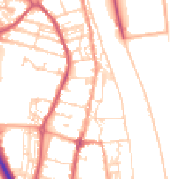 Daytime road noise heatmap for NR31 6RN